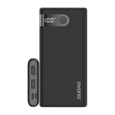 Obrázek produktu pro Powerbanka Dudao 10000 mAh 2x USB / USB typu C / micro USB 2 A s černým LED displejem (K9Pro-02)