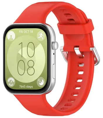 Obrázek produktu pro Náramek k chytrým hodinkám Huawei Watch Fit 5 4 / 5 4 Pro / 3, vysoce kvalitní silikon, červený