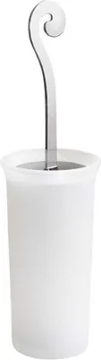 Produktbild von Bodenstehender verchromter Toilettenbürstenhalter, Vintage Design | Lucrezia