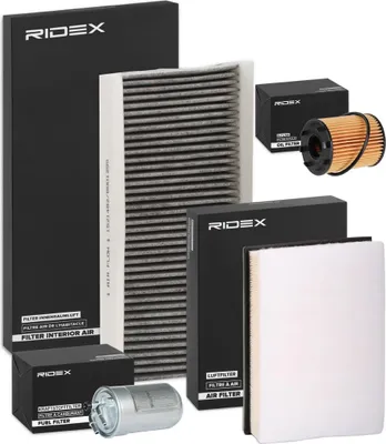 Produktbild von RIDEX Filterset Inspektionspaket Filtersatz für OPEL Corsa C Schrägheck (X01) Corsa C Kastenwagen (X01)