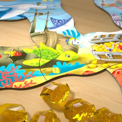Produktbild von Haba Spiel Puzzle Schatzsuche im Ozean Lernspiel für Kinder