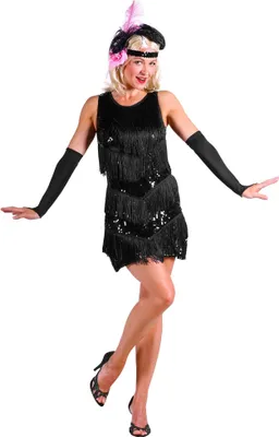 Produktbild von Charleston Kleid schwarz Größe: M