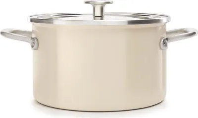 Produktbild von KitchenAid Steel CORE Enamel CC003266-001 Kochtopf inkl. Deckel, emailliert, 20 cm Durchmesser, Induktionsherd-geeignet