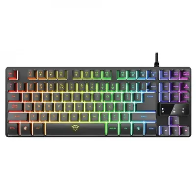 Obrázek produktu pro Trust GXT 833 Thado - Tastatur - hintergrundbeleuchtet - USB - Deutsch - Schwarz (24068)