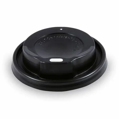 Produktbild von 200x Domdeckel schwarz für Pappbecher 'Coffee to go' mit 80mm Ø
