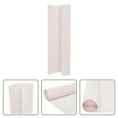 Immagine prodotto di The Living Store Recinzione da giardino bifacciale 90x400 cm Bianco