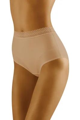 Produktbild von Wolbar damen slip unterwäsche hoher bund musterlos wb303, beige, xxl
