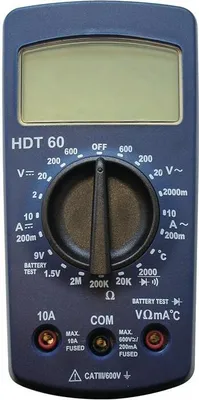 Obrázok produktu pre Multimeter HDT HDT 60 2-600 V AC/DC - 480150