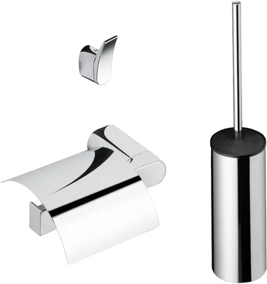 Produktbild von Geesa Wynk Toilettenzubehör-Set 3-in-1 Chrom