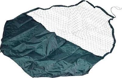 Productafbeelding van Buitenomgeving: zonbescherming, achthoekig, nylon - bescherming voor kleine dieren - tegen roofdieren en roofvogels - 135x135 cm, donkergroen
