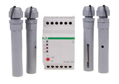 Obrázok produktu pre F&F PZ-831 RC Hladinové relé Hladina vody so štyrmi sondami a nastaviteľnou citlivosťou 230V 3x 8A