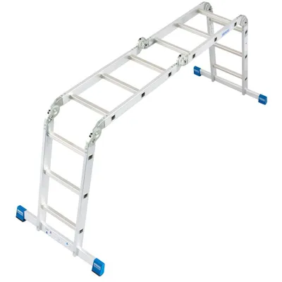 Produktbild von Krause Aluminium-Gelenkleiter STABILO + Multiboard 4,40 m