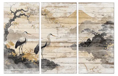 Immagine prodotto di LUMASOUL Quadri su tela con motivi natura, quadri da parete cornice in legno, quadri 90x60cm paesaggio giapponese