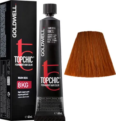 Produktbild von Goldwell Topchic The Reds, Kastanienbraun, 8KG, Light Copper Gold, Unisex, 60 ml, Alle Haare