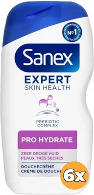 Produktbild von 6x Sanex Douchegel – Expert Skin Health Pro Hydrate 400 ml