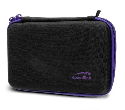Obrázek produktu pro SPEEDLINK CADDY, Tvrdé pouzdro, Nintendo, Černá, Purpurová, New Nintendo 2DS XL, Zip, 185 mm