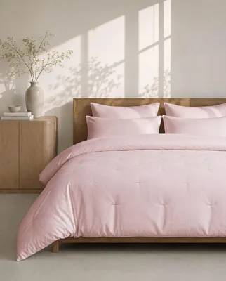 Produktbild von Waschbare Bettdecke HOOMstyle mit Kissenbezug - 200x220cm - Potpourri Rosa