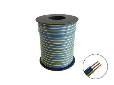 Produktbild von Schönwitz 50368 25m Drillingslitze für Weichen 3x 0,14mm² blau / blau / gelb