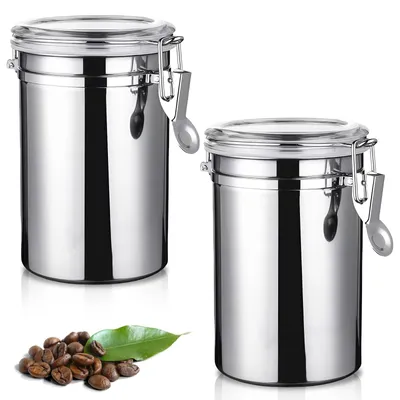 Immagine prodotto di Solidchoice - Set di 2 contenitori ermetici per caffè con coperchio