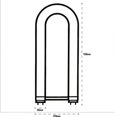 Produktbild von Radium U-Röhre NL-T8 18W/830U 2G13 1350lm warmweiß 3000K Leuchtstoffröhre Leuchtstofflampe U-Form