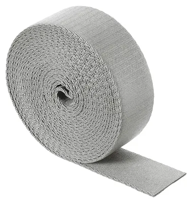 Nylon-Gurtband 5 m, 38 mm, grau, strapazierfähig, flach, für Taschen & DIY