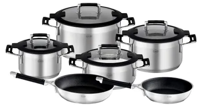Produktbild von Silence® Pro Topfset 6-teilig, Töpfe & Pfannen, backofengeeignet, Deckel bis 160°C