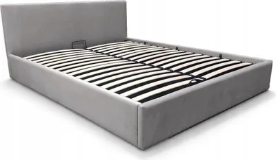 Zdjęcie produktu dla Łóżko tapicerowane z pojemnikiem LT101 Velio 140x200x80 szary
