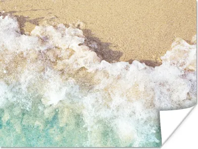 Produktbild von MuchoWow® Poster Golf - Strand - Meer - Wasser 120x90 cm - Wandbild