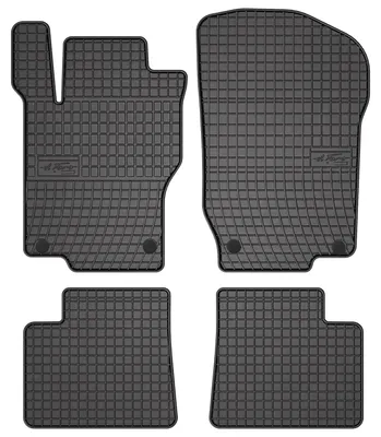 Productafbeelding van Rubberen automatten voor Mercedes ML W164 2005-2011 (SUV) – 4-delig, zwart, op maat – Wielganizator SolidPRO
