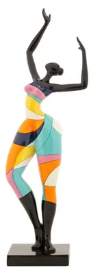 Obrázok produktu pre Mauro Ferretti Socha Tanečnica Rubic 12,5 x 10 x 38 cm, viacfarebná