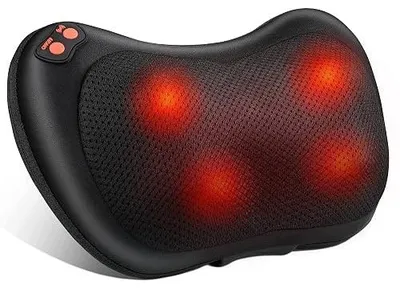 Zdjęcie produktu dla Masażer do karku pleców ramion shiatsu podgrzewany poduszka relaksacyjna