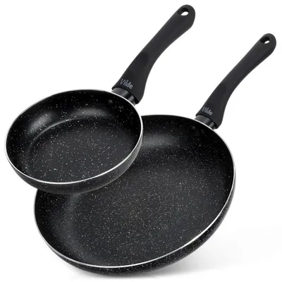 Immagine prodotto di Vilde | Padelle 2 pz. - Ø 16/28 cm - Alluminio - Antiaderenti - Induzione - SIMPLE HOME