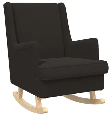 Productafbeelding van vidaXL Schommelstoel, zwart, 62 x 80 x 85 cm, bouclé