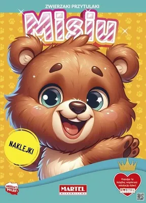 Image de Kolorowanka z naklejkami Zwierzaki Przytulaki "Misiu" Martel