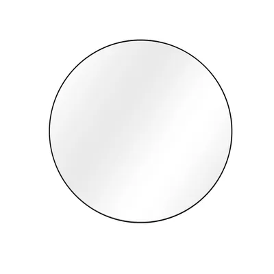 Produktbild von INSPIRE - Wandspiegel - Spiegel Rund FOCALE - Ø 81 cm - Mattschwarz - Metall - Hängespiegel rund - Wandspiegel groß