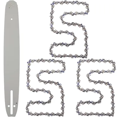 Produktbild von Schwert + 3x Kette 18" 45cm 1,5mm 0.325" 72TG K095 für Dolmar PS4605, PS5000
