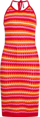 Image de Robe ebeeza pour femme - rouge multicolore, M