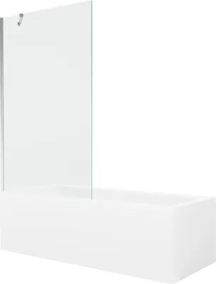 Zdjęcie produktu dla Wanna prostokątna Mexen Cubik 150x70cm z parawanem i obudową