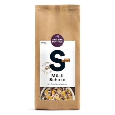 Produktbild von S - Müsli Schoko - Zartbitterschokolade 375g