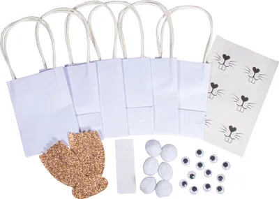 Produktbild von Bastelset Geschenktasche Osterhase, 6 Stück