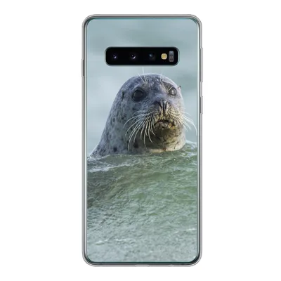 Produktbild von MuchoWow® Handyhülle Schutzhülle Hülle für Samsung Galaxy S10 Nordsee - Seehund - Wasser Silikon Softcase Handy Hülle - Handytasche