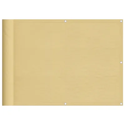 Produktbild von Balkonsichtschutz Sandfarben 75x500 cm 100 % Polyester-Oxford