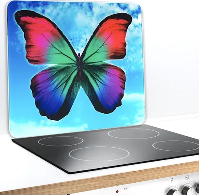 Produktbild von Wenko, Multi-Platte Butterfly by Day für Glaskeramik Kochfelder, Gehärtetes Glas