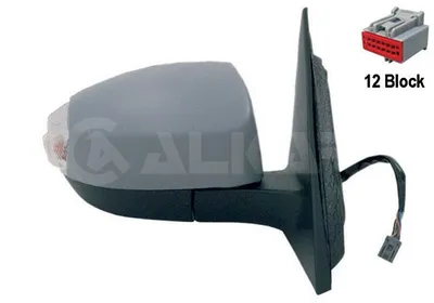 Produktbild von ALKAR 9242375 Außenspiegel Seitenspiegel Rechts für FORD S-MAX (WA6) Beheizt Konvex Grundiert Elektrisch