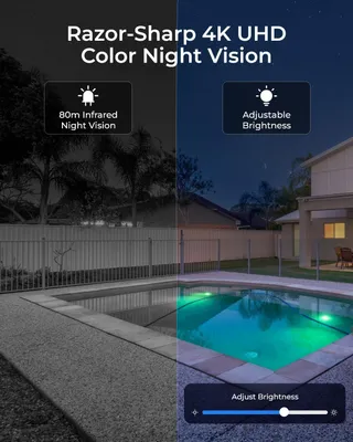 Image de Caméra de surveillance PTZ 4K pour l'extérieur, avec zoom optique 16x et vision nocturne en couleur