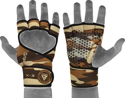 Produktbild von RDX Gewichtheben Handschuhe Lange Riemen Extra Grip Für Fitness Sport