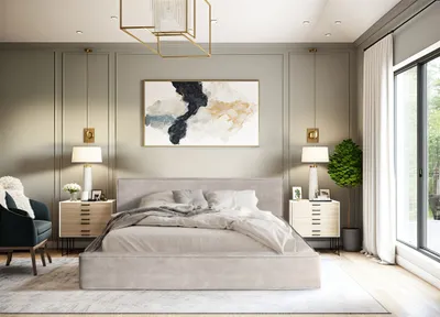 Produktbild von Polsterbett Doppelbett OMAHA 140x200cm Komplettset in Stoff Macau Sand