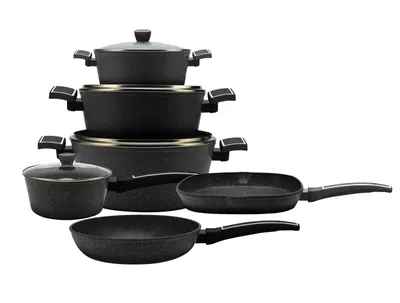 Produktbild von Kochgeschirr-Set 10-teilig ® - Marmorbeschichtung - Induktion