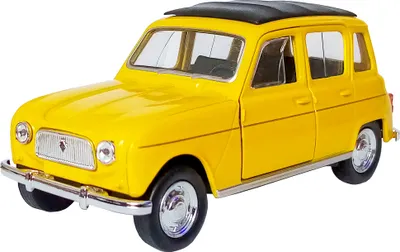 Produktbild von RENAULT 4 R4 Quatrelle mit Rückzug Modellauto Welly Metall Modell Auto Spielzeugauto Spielzeug Kinder Geschenk 55 (Gelb)