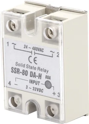 Produktbild von Polovodičové relé DC AC SSR s bezkontaktným spínačom Vysoká kvalita SSR-80A DA H 24-480VAC